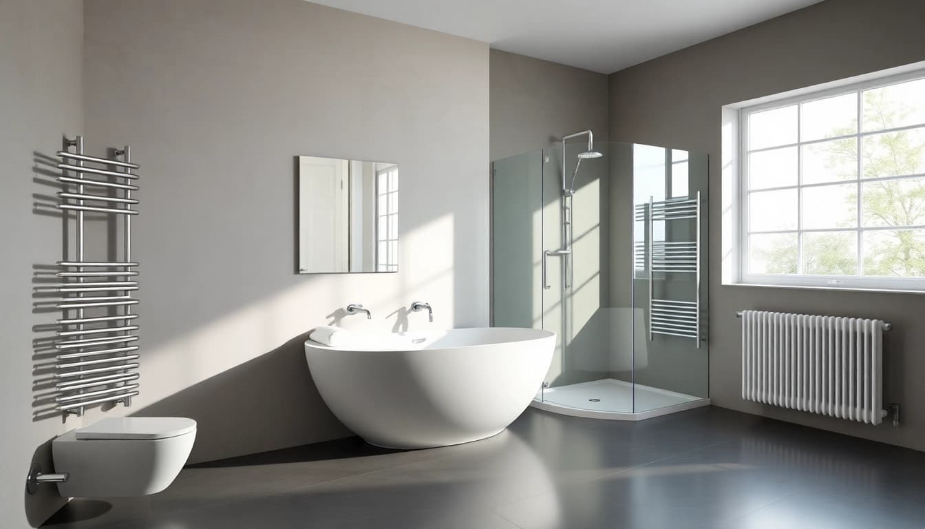 Gestalten Sie Ihr Badezimmer mit sonni sanitär GmbH hochwertigen Duschwänden und Heizkörpern.
