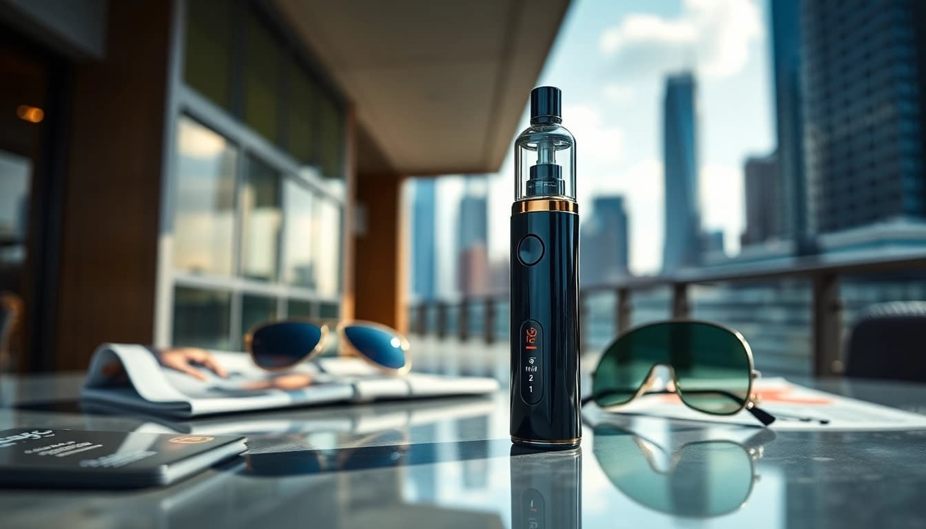 Showcasing the raz 9000 disposable vape against a stylish urban backdrop, highlighting its vibrant features.