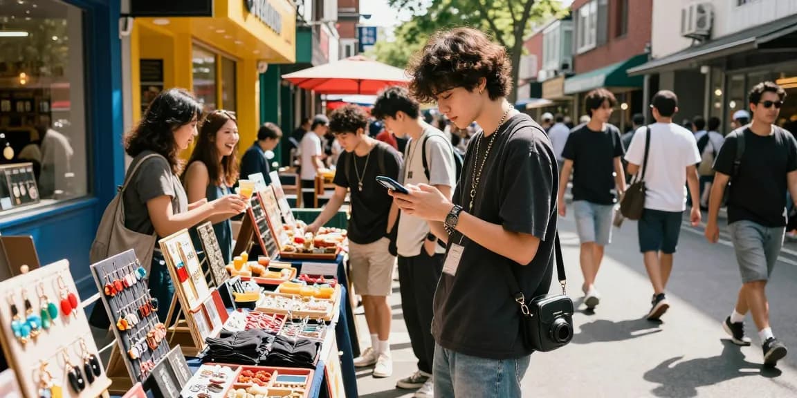 Explore trendy local items and vibrant shopping at https://forumup.org/shop/search.php?ca_id=&addr1=&addr2=&addr3=&schKeyword in a lively urban market.