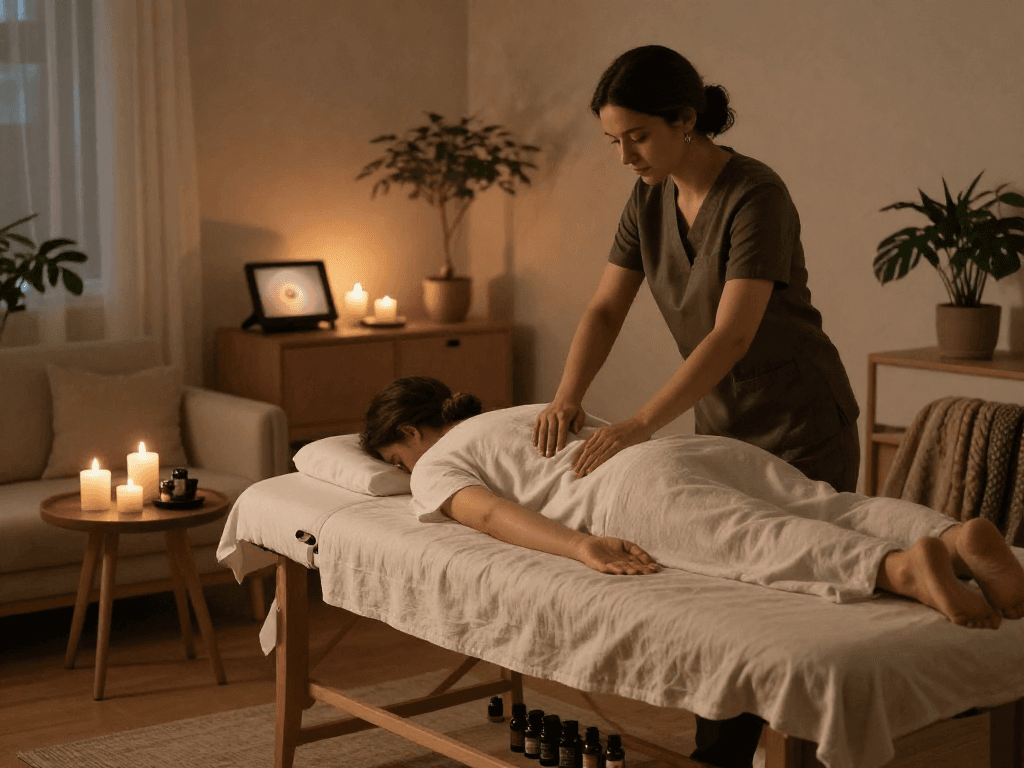 Experience 하남출장안마 in a relaxing home setting with a professional massage therapist.
