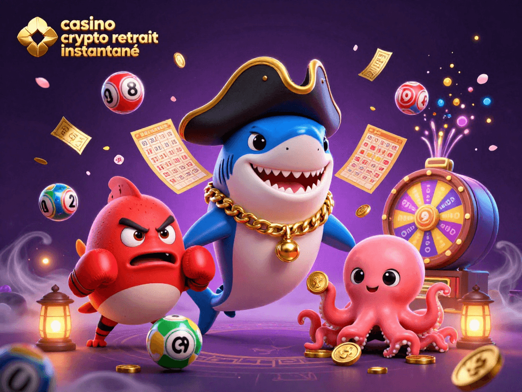 Gagnez rapidement vos gains avec casino crypto retrait instantané dans une scène dynamique de jeux.