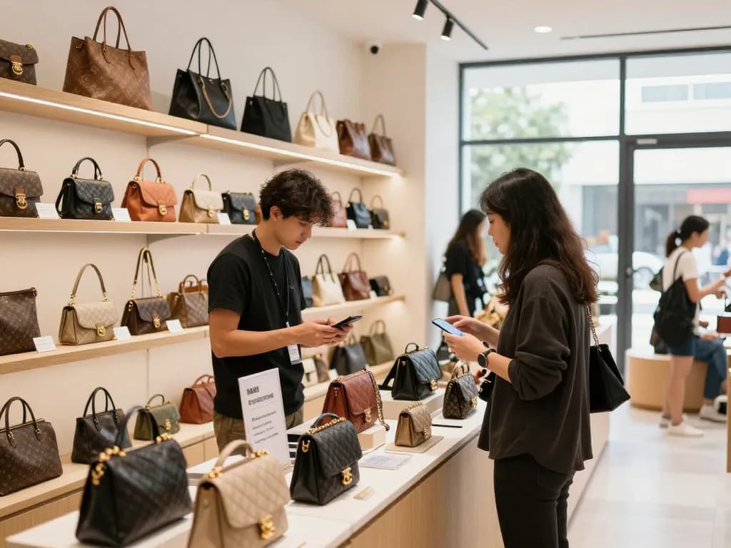 Shopping for high-quality items at a 레플리카 사이트 showcasing trendy products