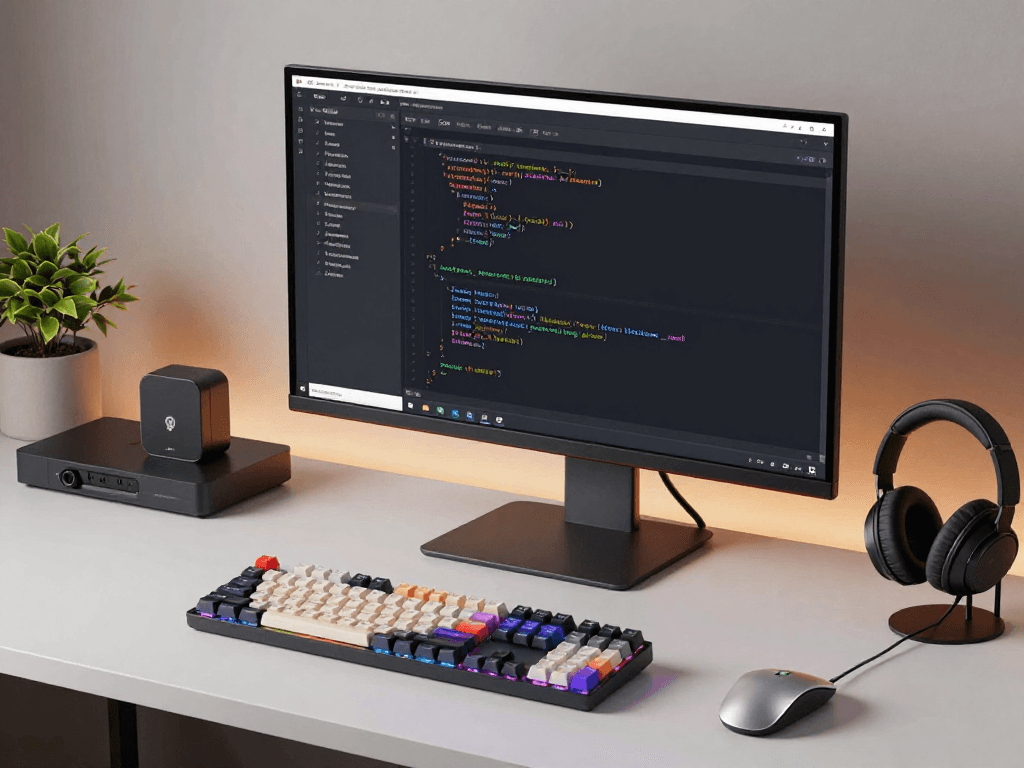 Holzschädlinge Übersicht mit modernem Softwareentwicklungs-Setup einschließlich KI-Technologien und Cloudlösungen.