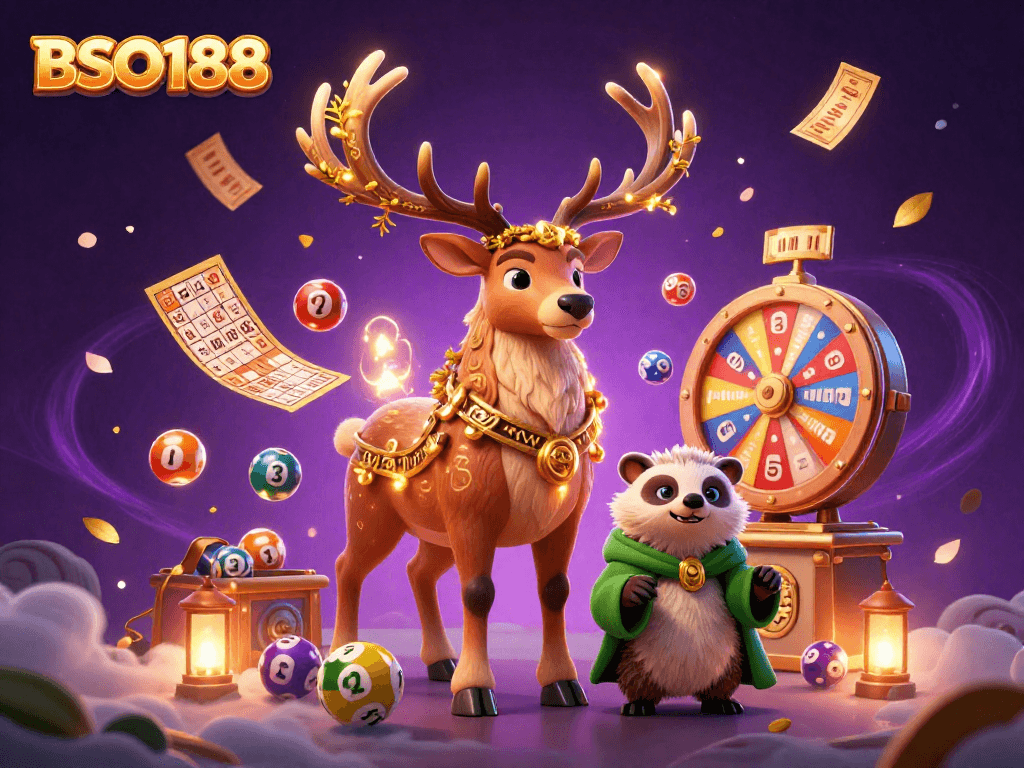 Win exciting prizes with BSO188 during vibrant casino games featuring dynamic characters and elements.