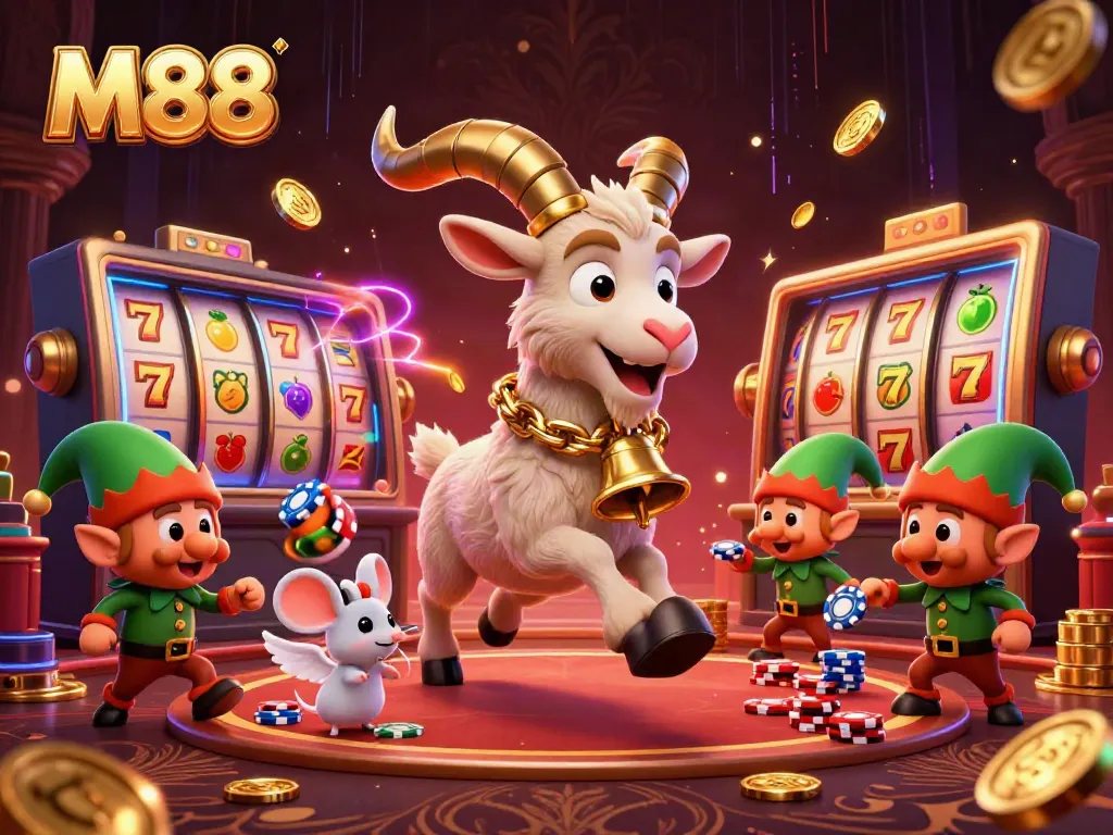 Experience M88's thrilling casino fun with Krampus, the angel mouse, and mischievous elf gremlins!