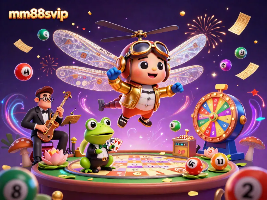 Experience thrilling moments with mm88svip in this vibrant casino scene featuring captivating characters and dynamic game elements.