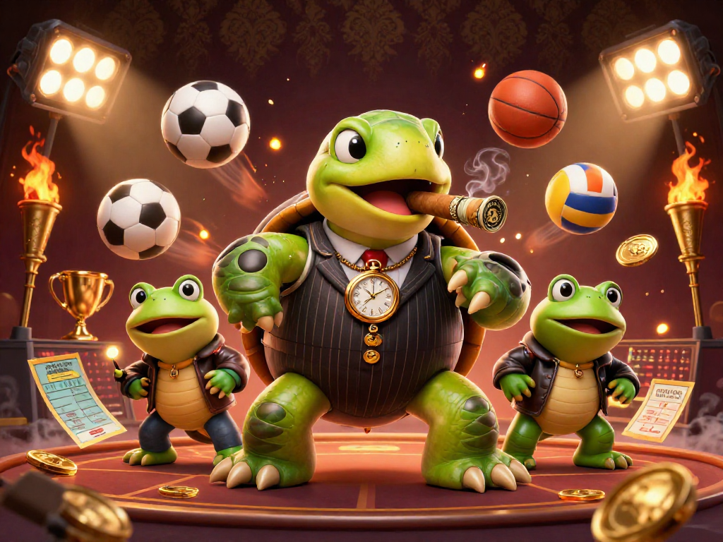 Engage with kèo nhà cái as a massive snapping turtle mobster and bullfrog enforcers dominate the sports betting scene.