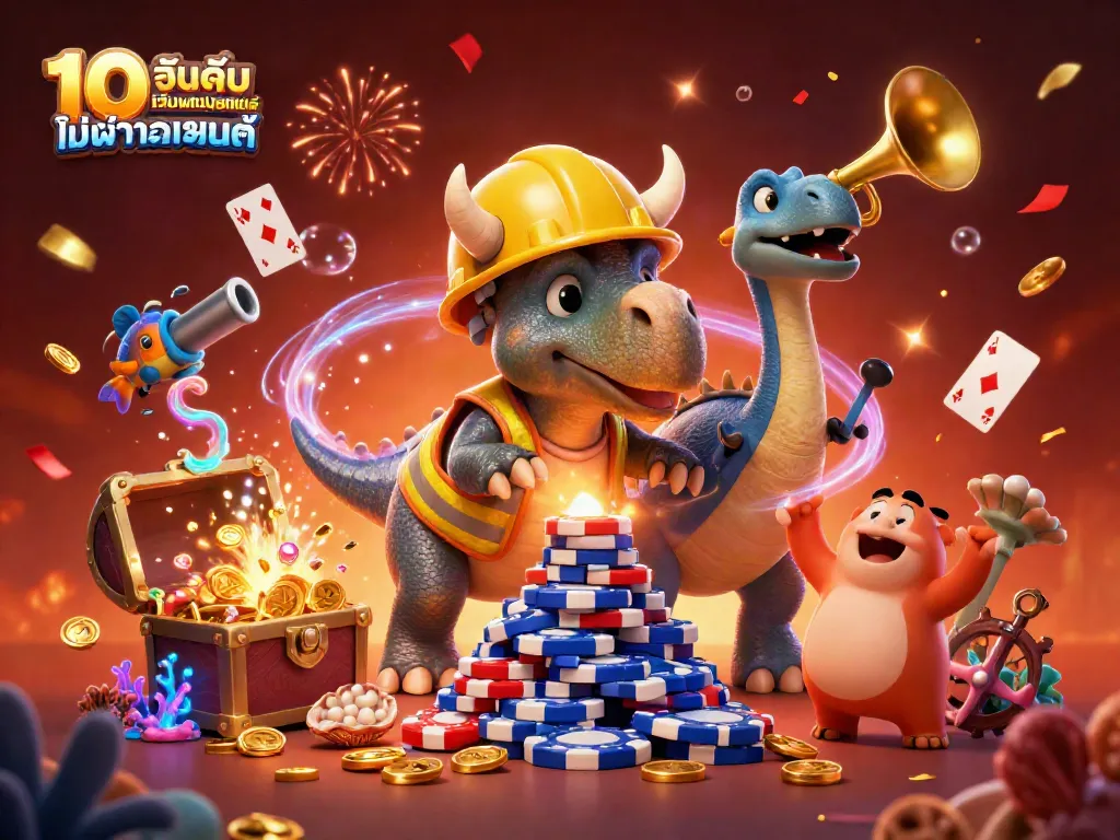 10 อันดับ เว็บพนันออนไลน์ ไม่ผ่านเอเย่นต์ สนุกสนานกับเกมสล็อต 3D ในบรรยากาศของการเฉลิมฉลอง