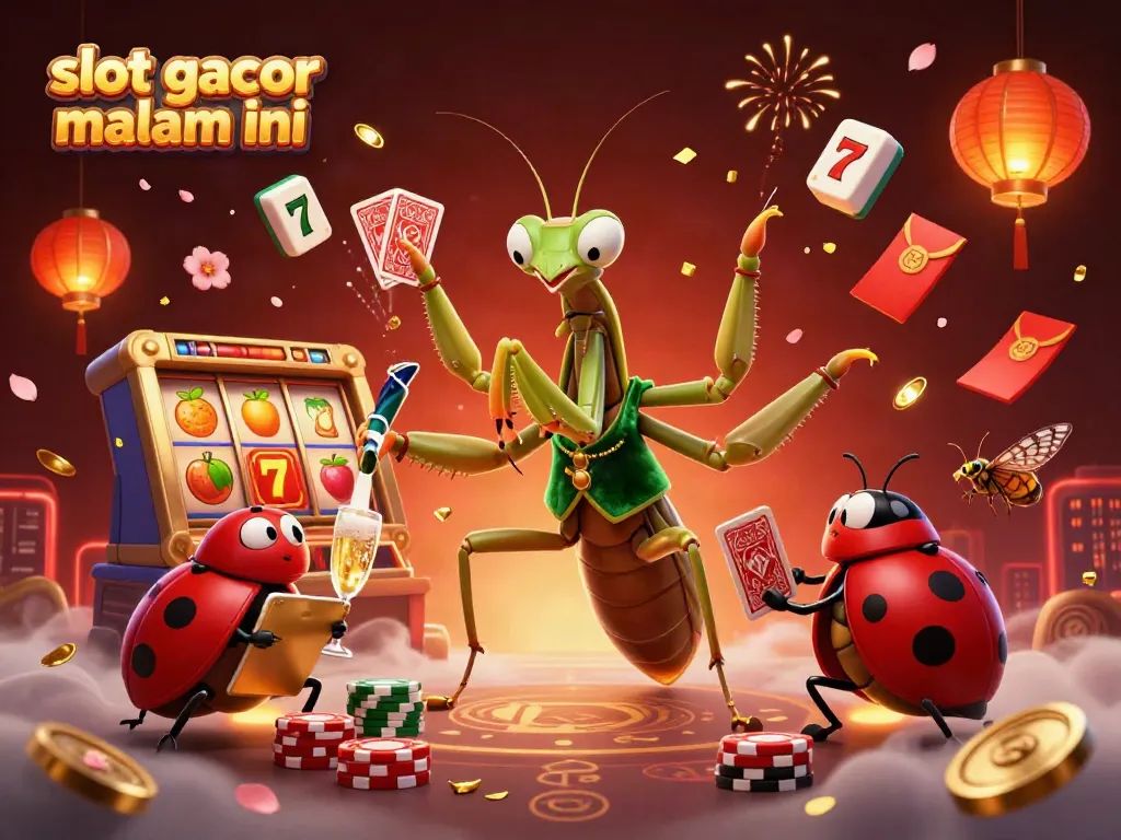 Merayakan momen slot gacor malam ini dengan keseruan dari karakter unik di kasino yang penuh warna.