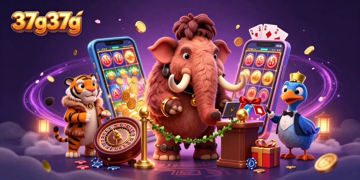 37g37g captivating casino scene with unique characters and immersive game elements.