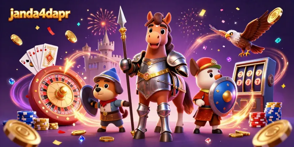 Mainkan game seru di JANDA4D dengan tema slot dan pengalaman visual yang menakjubkan.