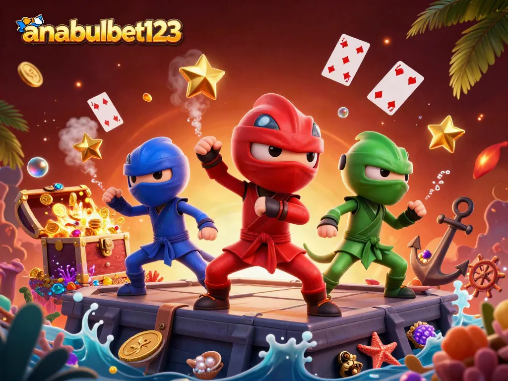 Menangkan permainan di anabulbet123 dengan ninja chameleon yang melawan musuh di atas atap.