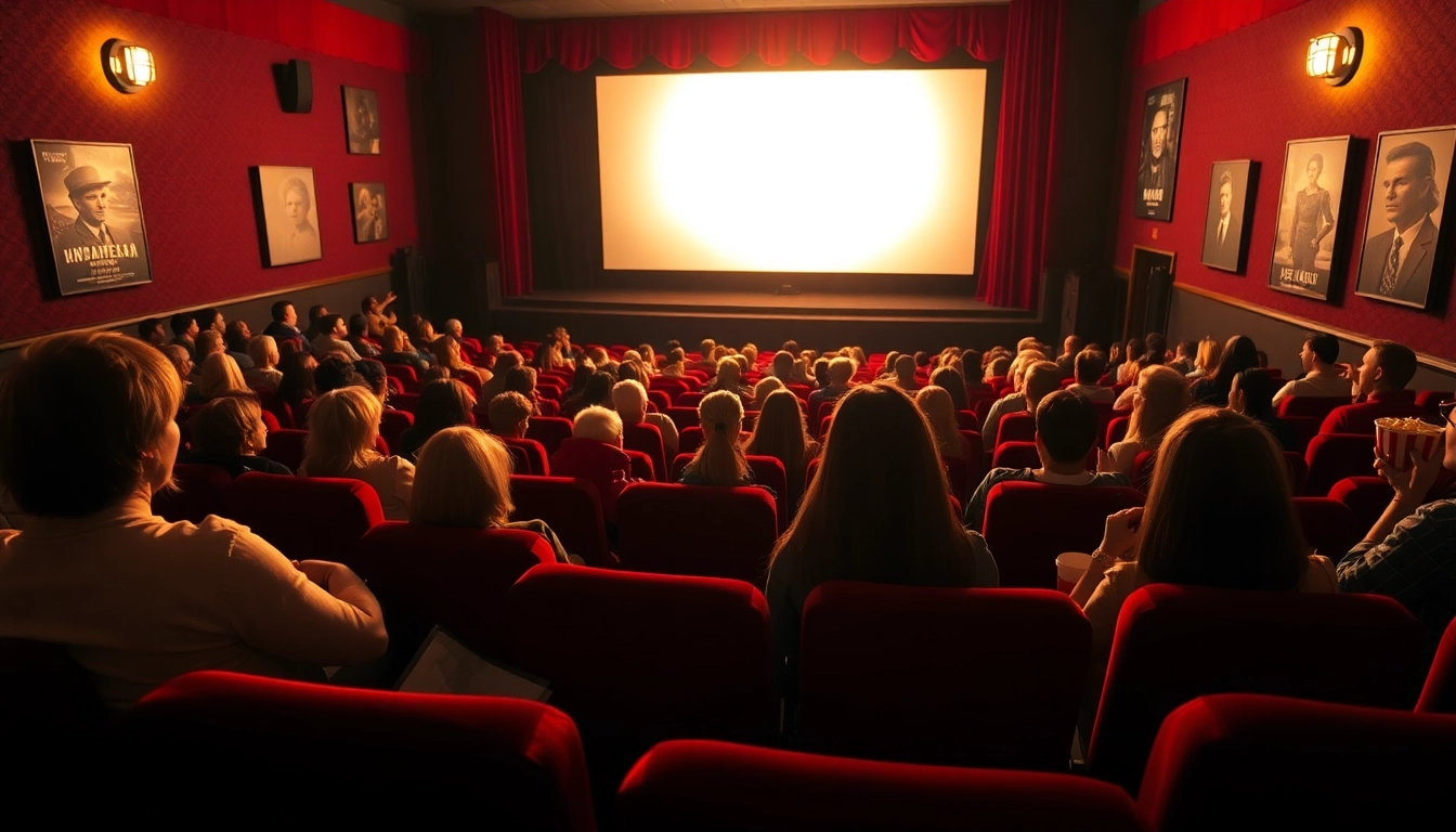 ดูหนังฟรี ในโรงหนังคลาสสิกที่มีผู้ชมตื่นเต้นรับชมภาพยนตร์