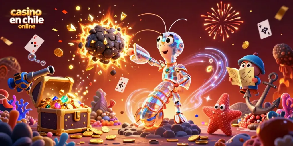 casino en chile online: juega y gana con tragamonedas y blackjack en un vibrante fondo virtual