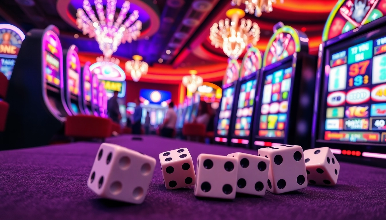 Engaging scene showcasing reddit csgo gambling sites with lively slot machines and energized players.