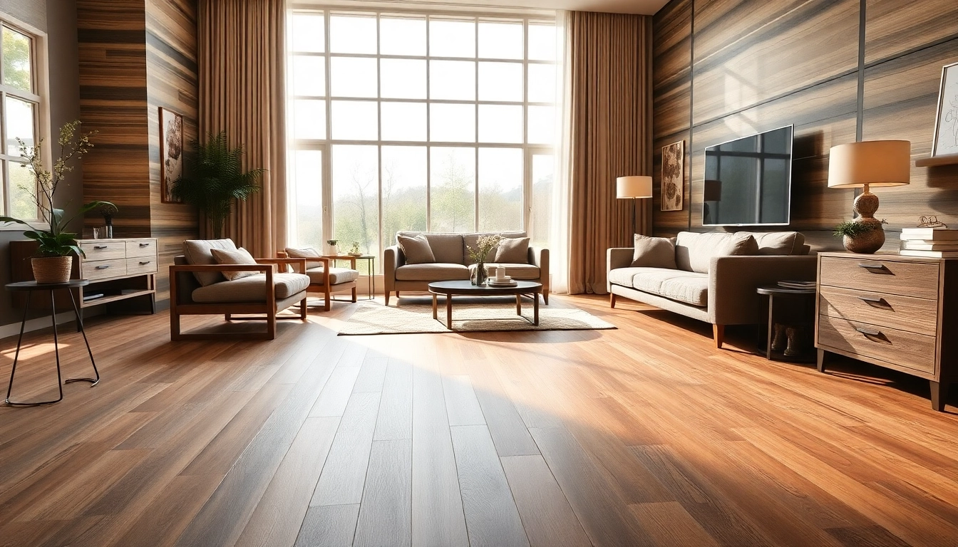 Transform your space with premium discount vinyl flooring in a stylish living room.