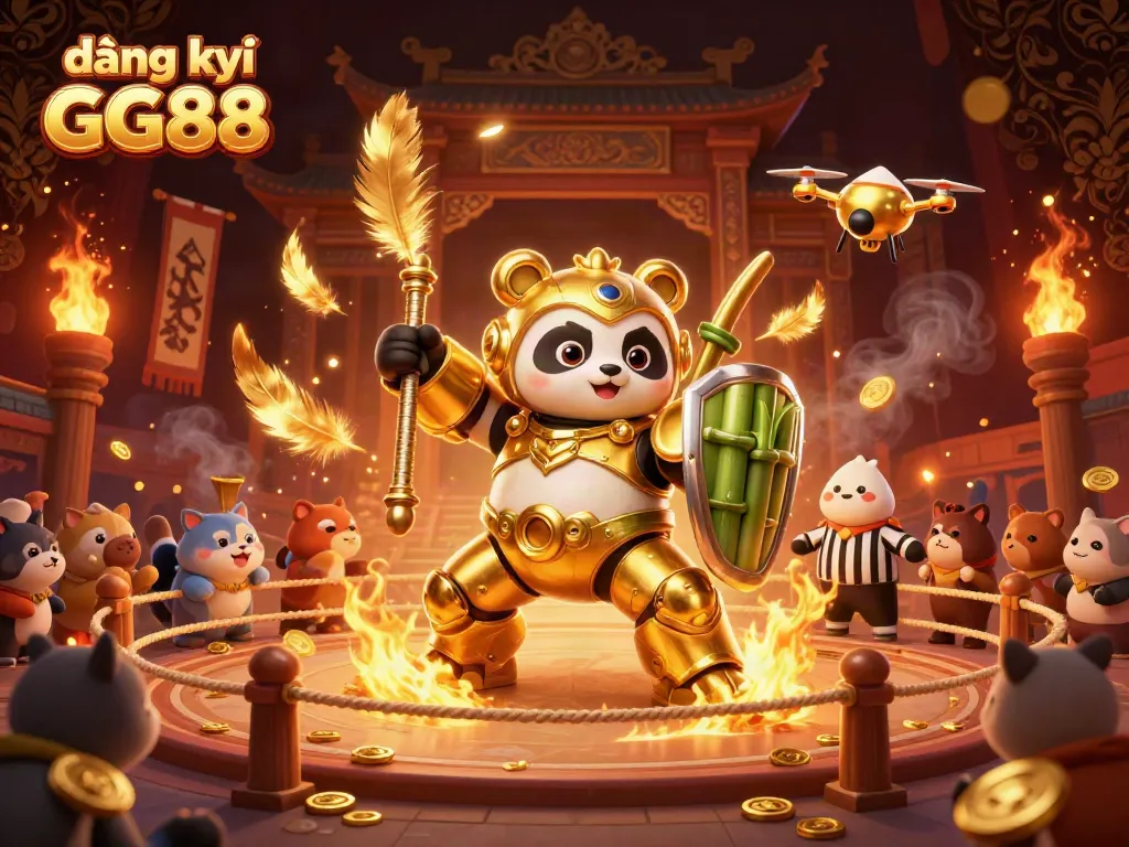 Engage in the thrill of đăng ký GG88 with a vibrant casino-inspired 3D illustration showcasing dynamic gaming elements.