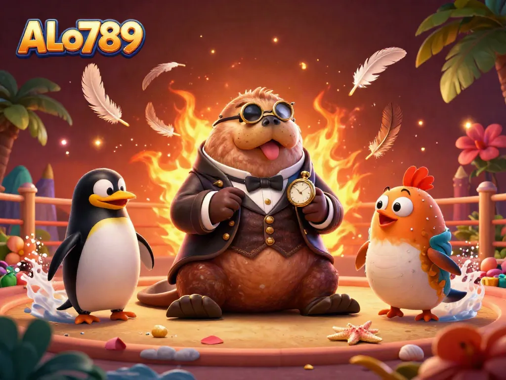 Experience exciting cockfighting action with ALo789 at the dynamic underwater arena.