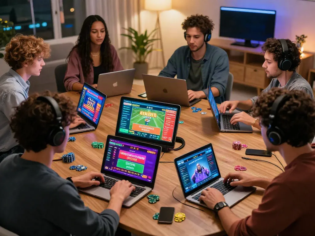 Engaging online gaming experience at https://five888vin.com/ with players enjoying sports betting and casino games.