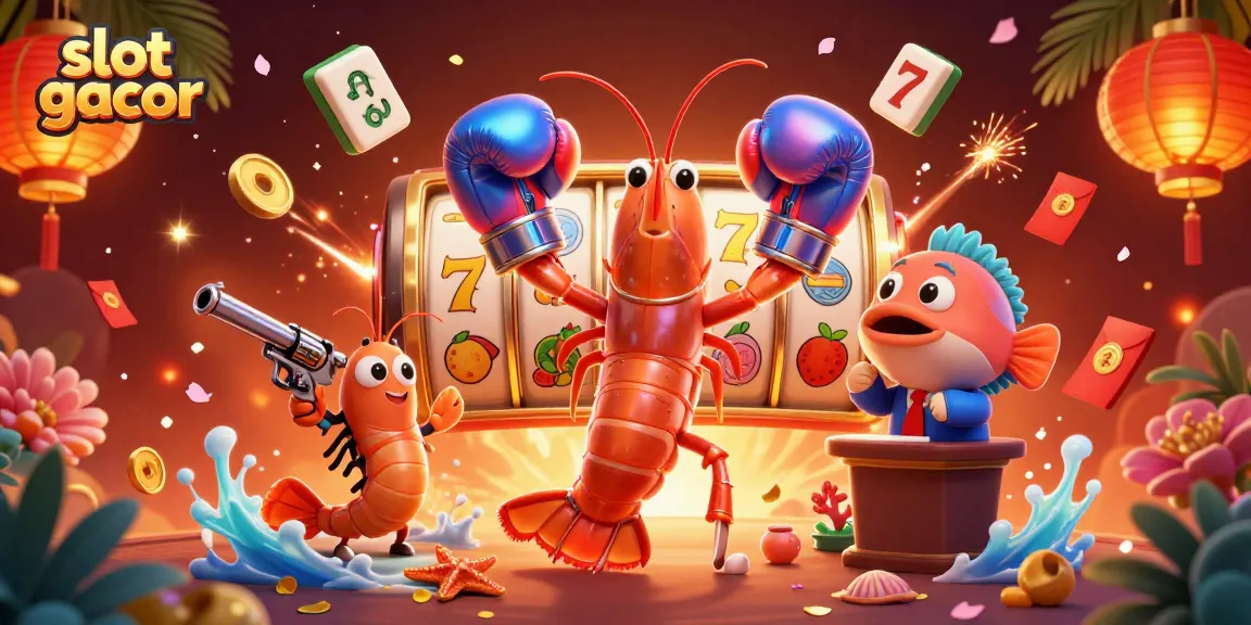 Slot gacor menghadirkan karakter kartun udang mantis beraksi di dunia kasino yang berkilauan