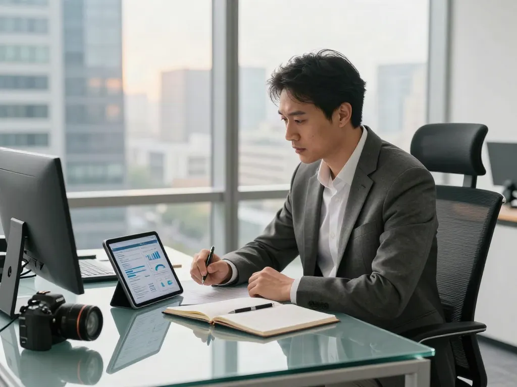 PedroVazPaulo Executive Coaching session with a CEO in a modern office.