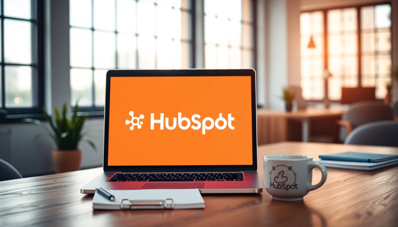 Maximize your digital marketing skills with the hubspot free tools showcased in this vibrant workspace.