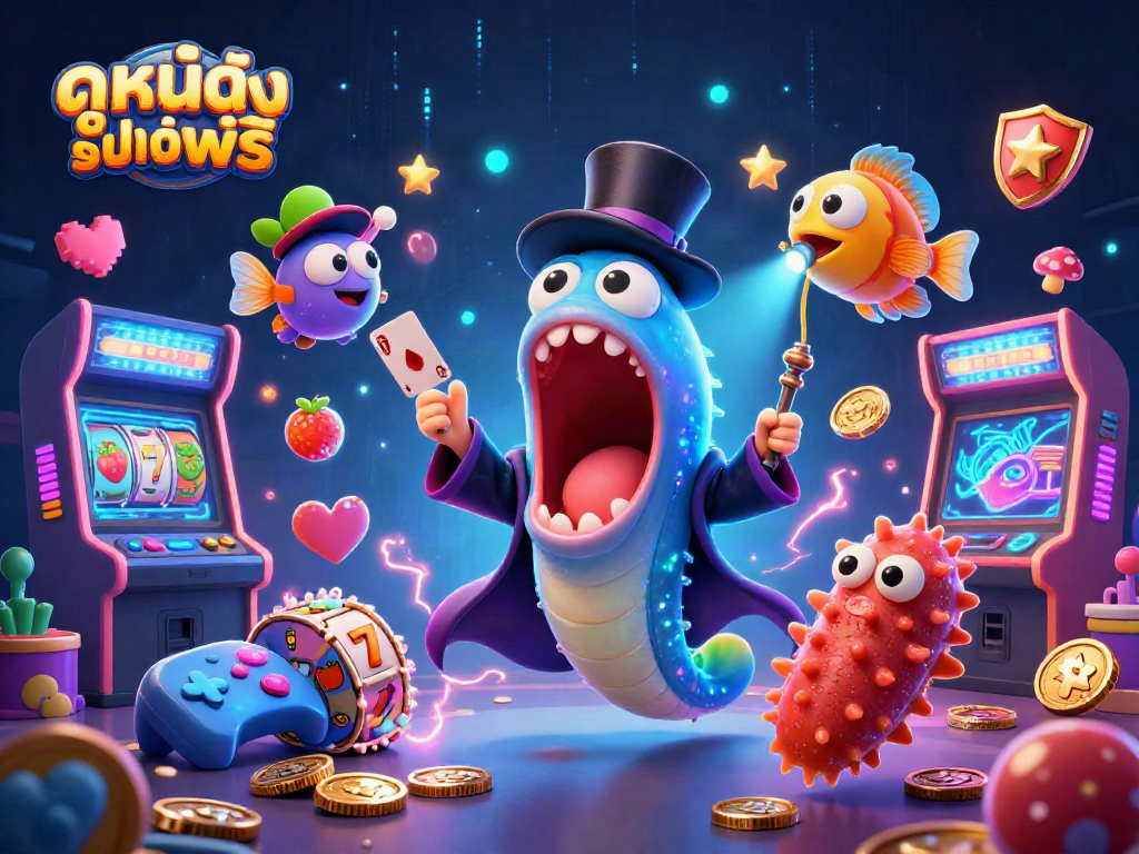 ภาพการแสดง "ดูหนังออนไลน์ฟรี" ที่เจ้าตัวเป็นน้ำทะเลเล่นเกมที่มีการ์ดโชว์ในฉากคาสิโน