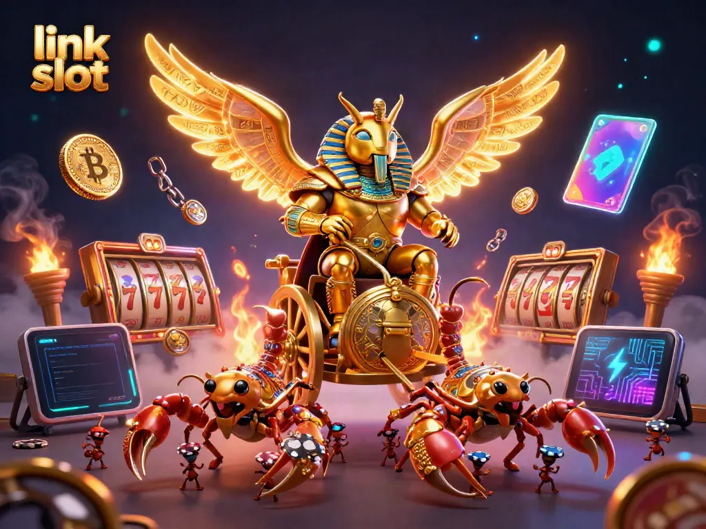 Experience the excitement of link slot with dynamic game elements and vibrant scenes from a thrilling casino.