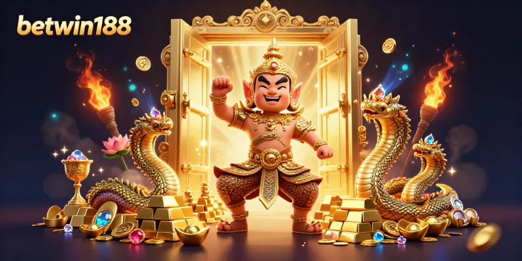 Rasakan keseruan betwin188 dengan penjaga kuil Thailand dan naga bersinar di dunia kasino virtual!