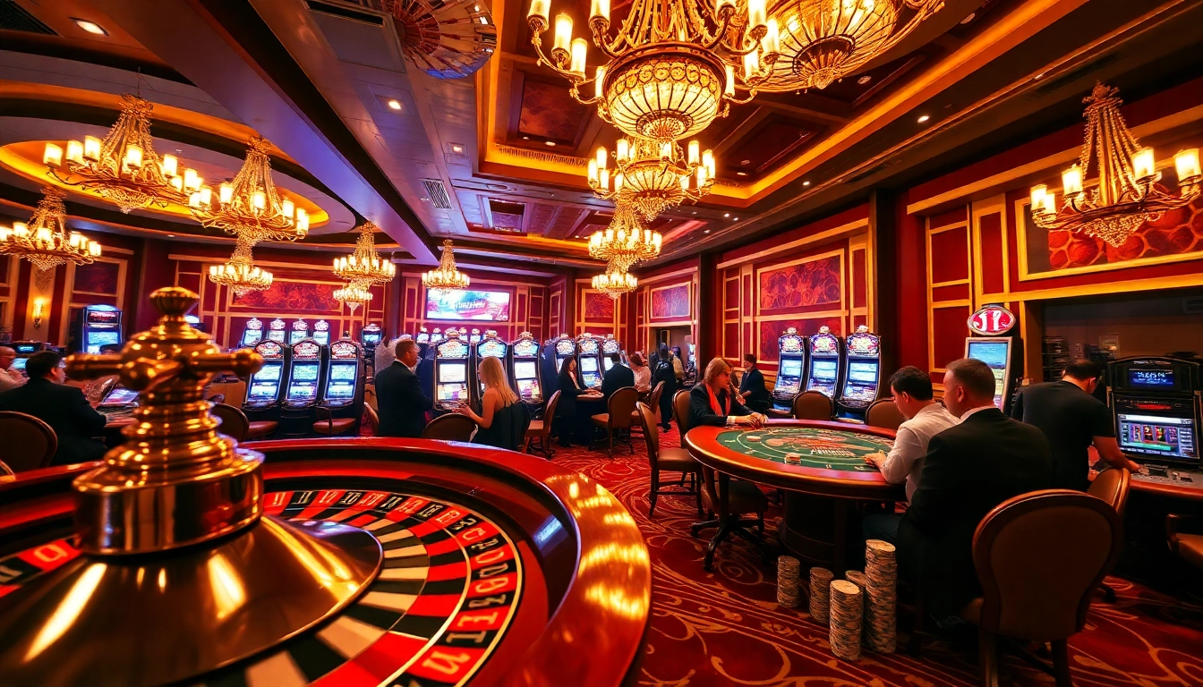 Rejoignez l'excitation sur un site de casino en ligne avec des tables de jeu vibrantes et des machines à sous lumineuses.