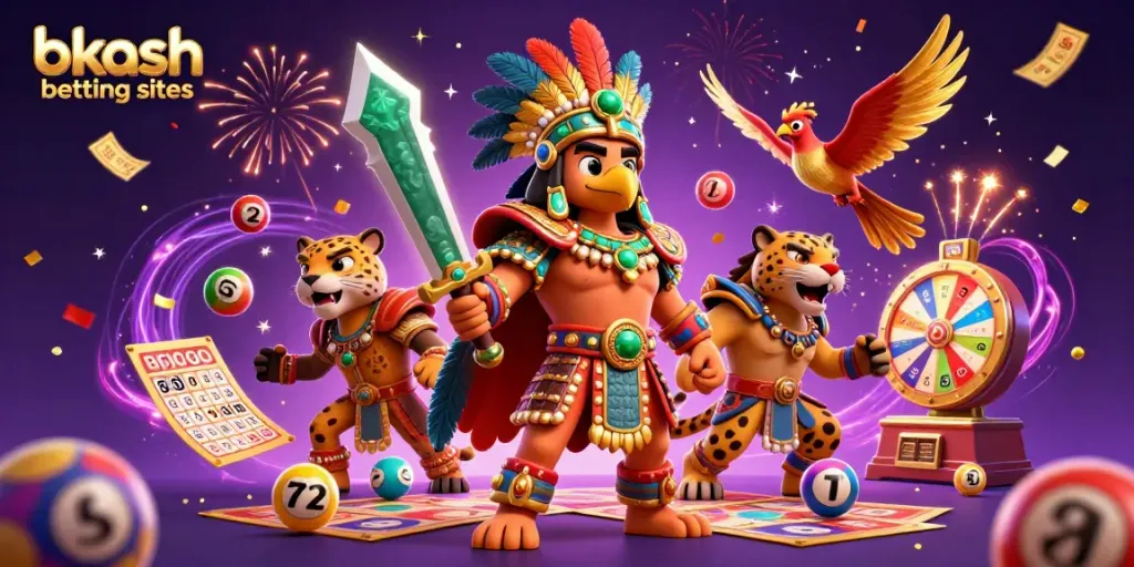 Experience exhilarating bkash betting sites with vibrant 3D characters, dynamic games, and rich casino elements.