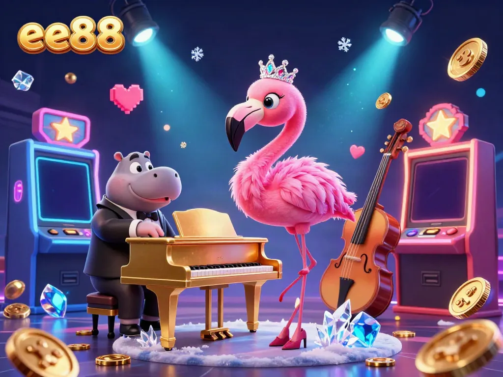 Experience the thrill of gaming at ee88 with vibrant characters and colorful casino elements for an engaging atmosphere.