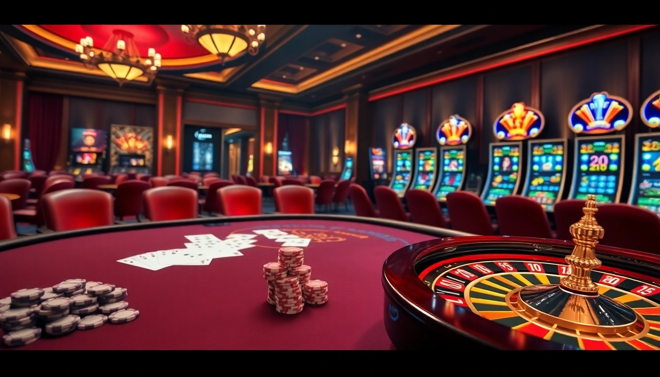 Découvrez l'excitation sur un site de casino en ligne avec des tables de casino vibrantes et des machines à sous.