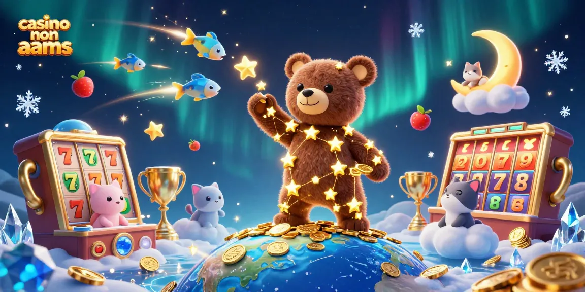 Gioca nei casino non AAMS e scopri il panda costellato che raccoglie monete d'oro.