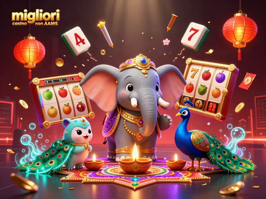 I migliori casino non AAMS offrono slot emozionanti e premi con RTP elevati in un'affascinante illustrazione 3D.