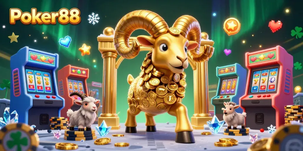 Engage with Poker88’s dynamic casino experience featuring exciting slot reels and vibrant game elements.