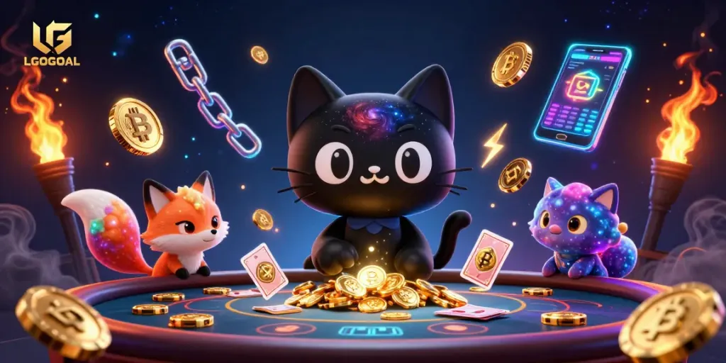 Engage in thrilling gameplay at LGOGOAL with cosmic and crypto elements enriching the experience.