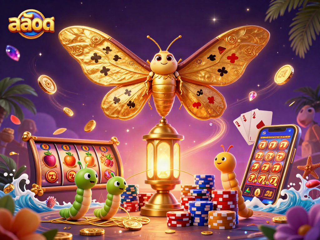 Experience the thrilling world of สล็อต with vibrant casino scenes and lucky symbols.