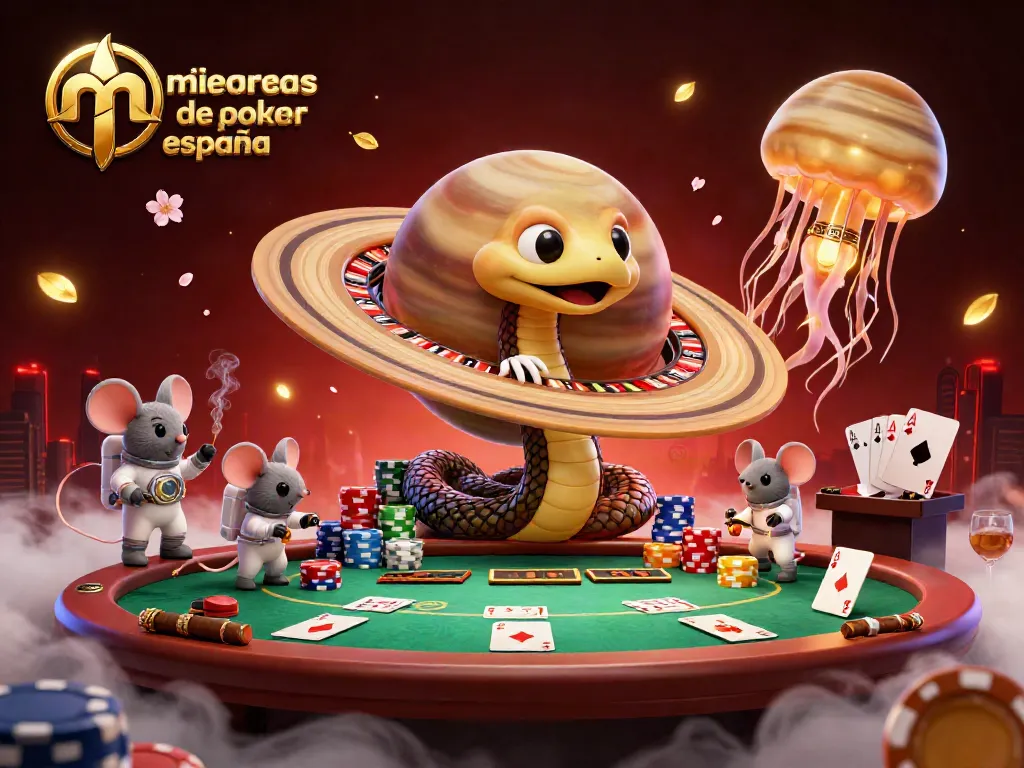 Conoce las mejores salas de poker online en España mientras los personajes juegan y apuestan con emoción.