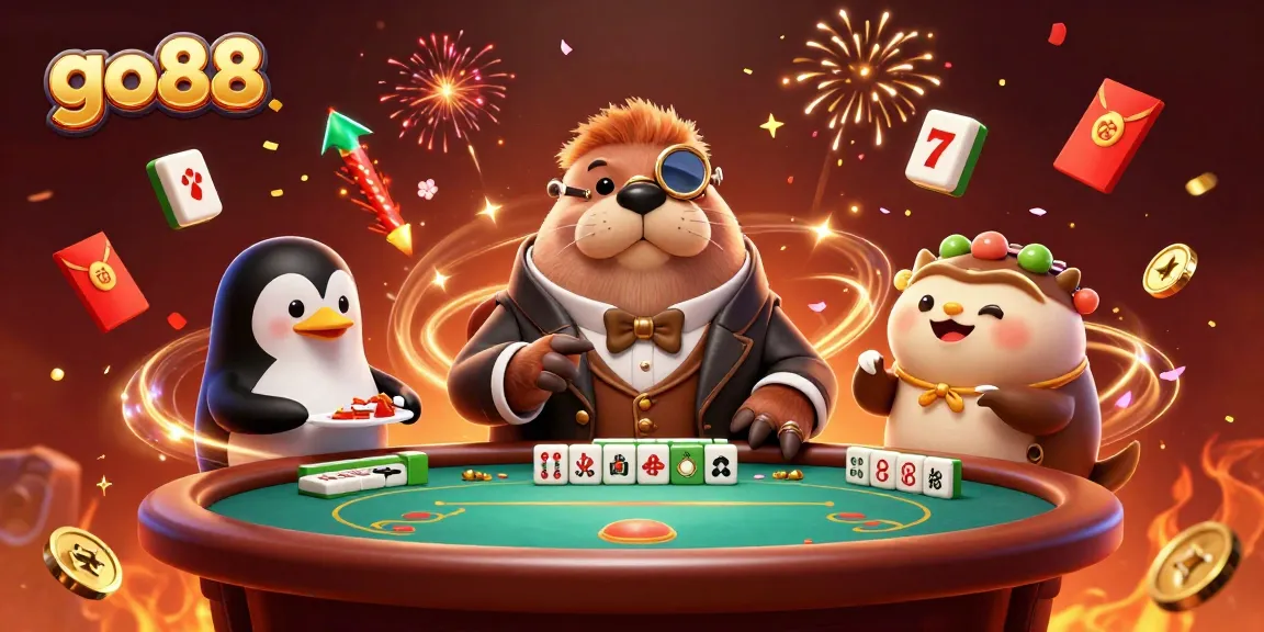 Join in the excitement at go88, where the walrus plays poker with friends in an underwater casino.