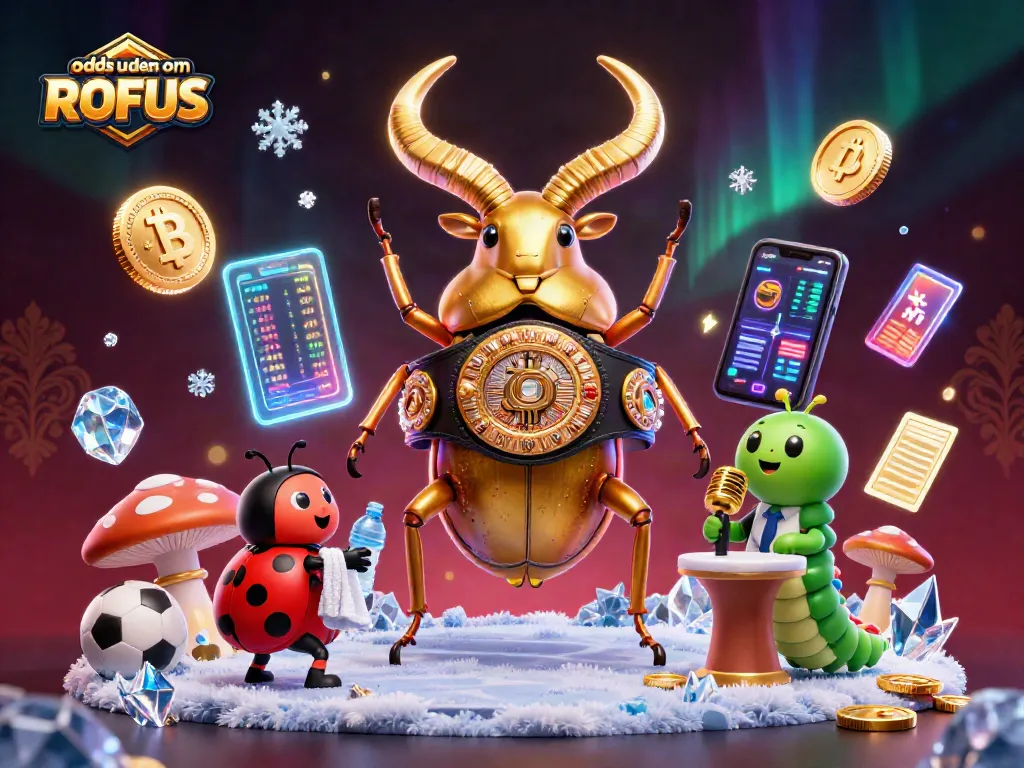 Bet on odds uden om ROFUS with energetic 3D characters engaging in sports betting action.
