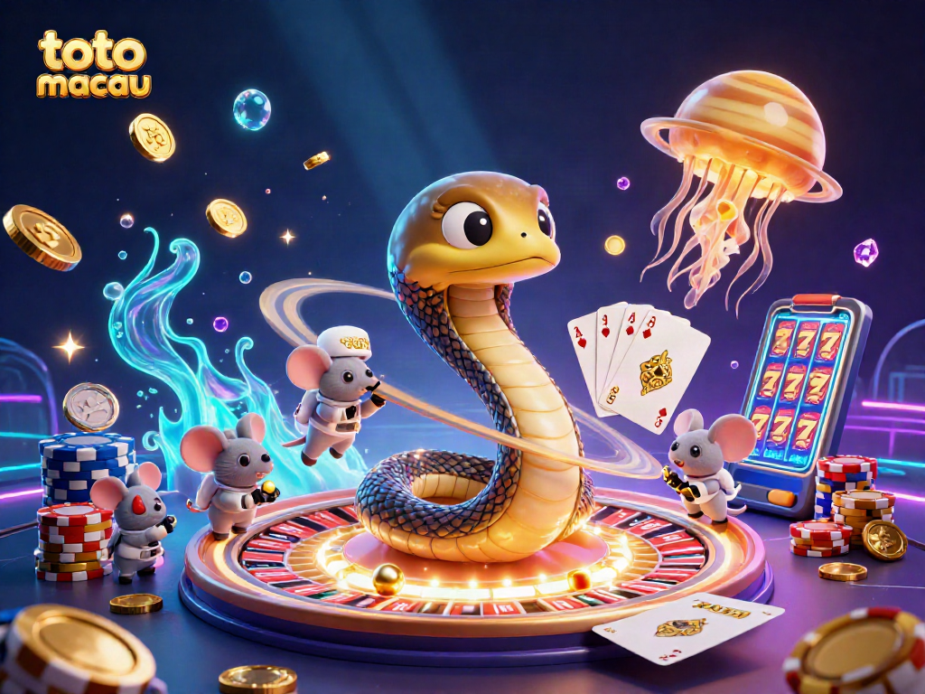 Menghadirkan keseruan toto macau dengan simbol beruntung dan dealer galaksi di dunia kasino futuristik.