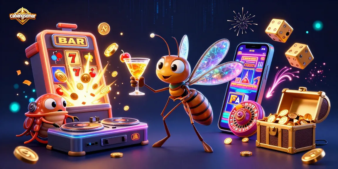 Menangkan jackpot besar di cabangsemar dengan simbol slot dan rol keberuntungan yang berwarna-warni.