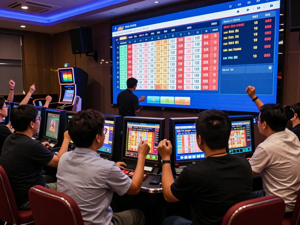 Players engaging with online Data HK results in a vibrant live betting environment.
