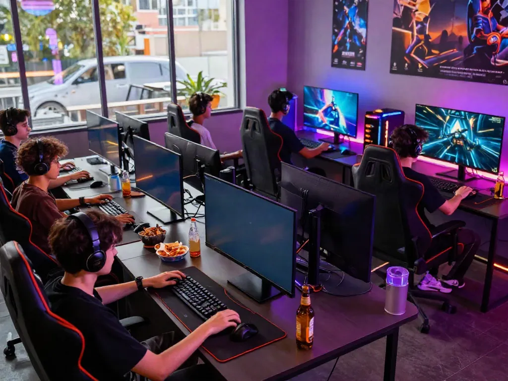 Bro138 gamers in a dynamic digital-first gaming setup with responsive interfaces and interactive features.