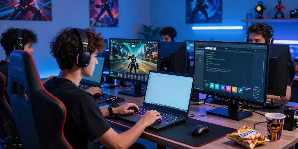 Engaged players enjoying Batman138 online gaming with advanced interface and vibrant atmosphere.