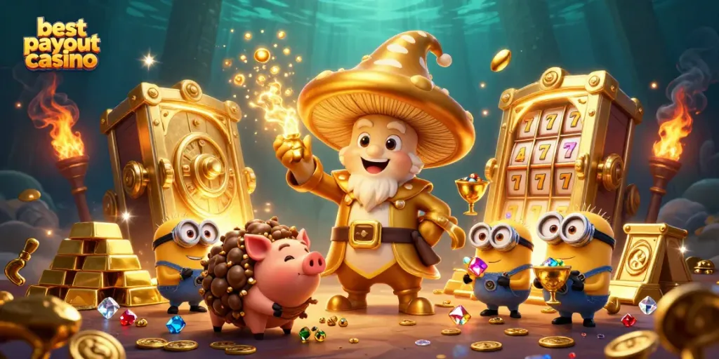 Experience the thrill of the best payout casino with magical elements and vibrant treasures.
