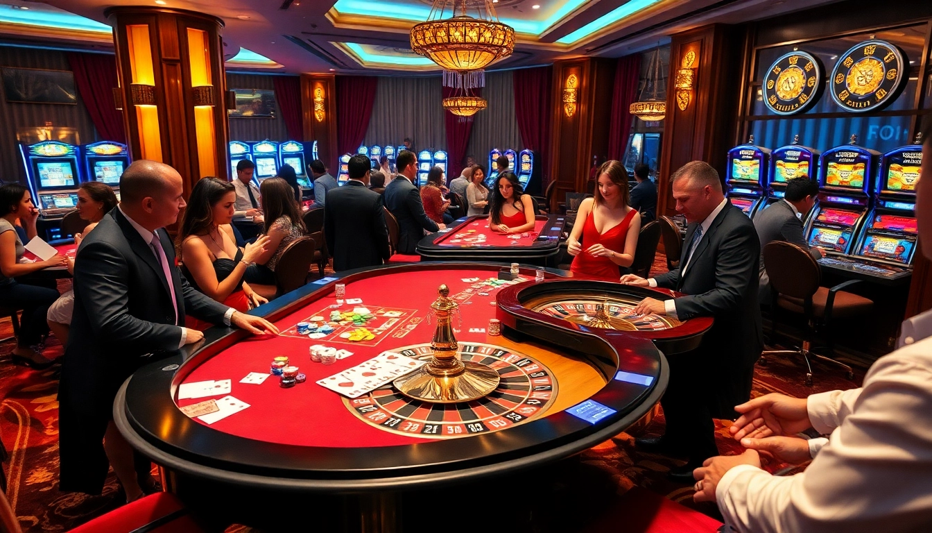Experience the thrill of เว็บตรง soibet with vibrant casino tables, excited players, and dazzling roulette wheels.