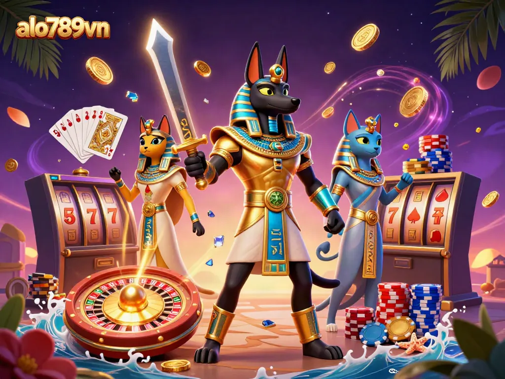 Experience the thrill of betting with alo789vn, featuring dynamic gambling elements and mythical characters.