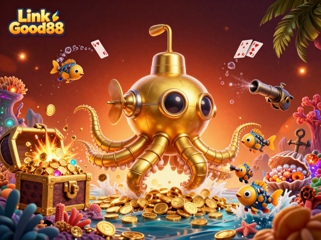 Experience thrilling gaming with Link Good88 in an ocean of gold and excitement.